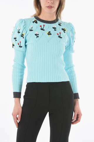 Maglia Girocollo Ricamata