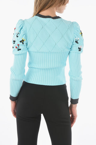 Maglia Girocollo Ricamata