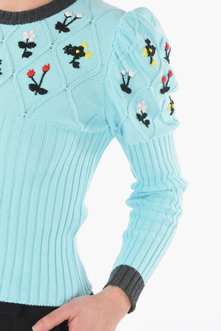 Maglia Girocollo Ricamata