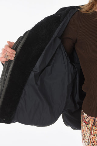 Padded Leather Jacket