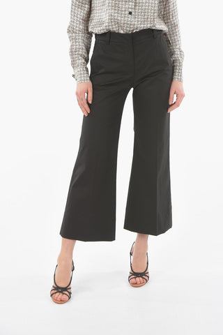 Stretch Cotton Bootcut Pants