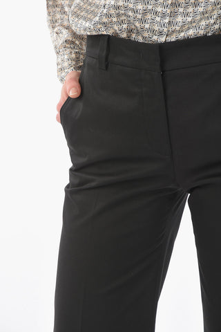 Stretch Cotton Bootcut Pants