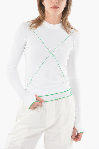 Stretchy Tennis Crew-Neck Sweater