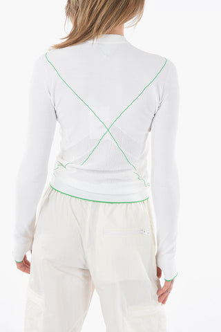 Stretchy Tennis Crew-Neck Sweater