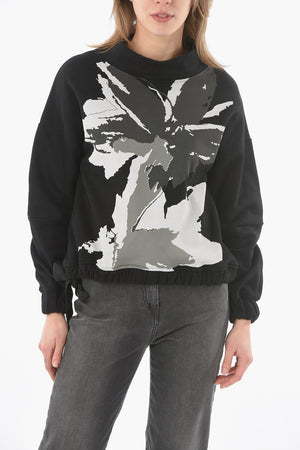 Bedrucktes Sweatshirt CITRONELLAX mit elastischem Bund in der Taille