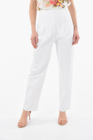 High Waist Double Pleated Palazzo Pants