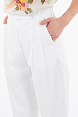 High Waist Double Pleated Palazzo Pants