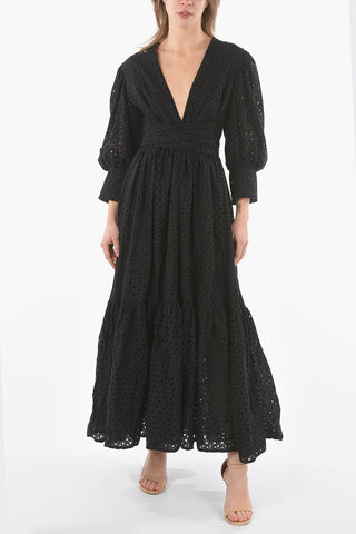 V-Neck Sangallo DOROTEA Dress