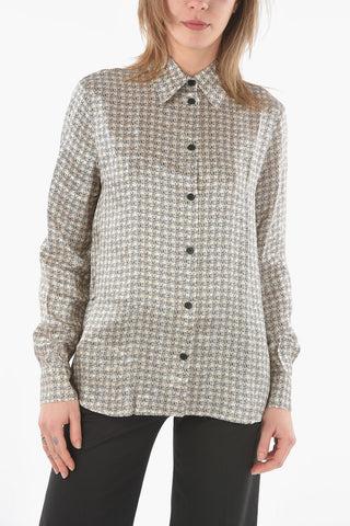 All Over Logo Long Sleeve Blouse