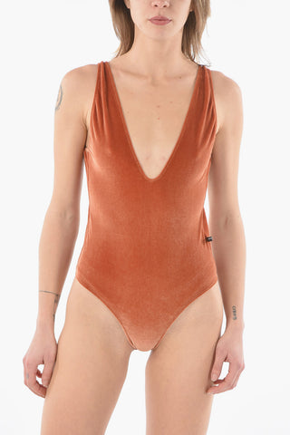 Velour One Piece Swimsuit