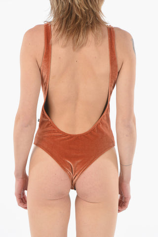 Velour One Piece Swimsuit