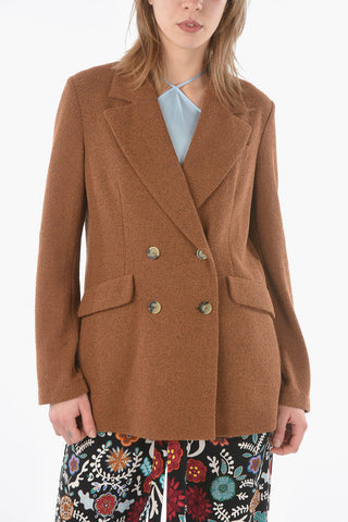 Unlined Double Breasted Blazer