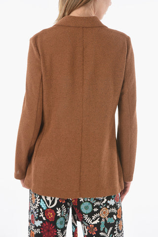 Unlined Double Breasted Blazer