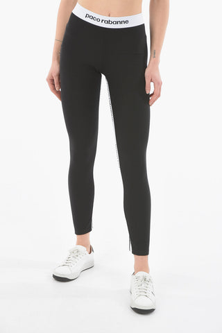 BODYLINE Athleisure Leggings with Logoed Elastic Bands