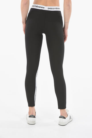 BODYLINE Athleisure Leggings with Logoed Elastic Bands