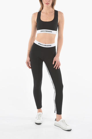 BODYLINE Athleisure Leggings with Logoed Elastic Bands