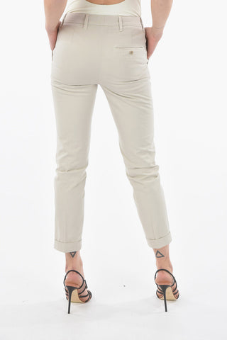 Pantaloni 4 Tasche ad Orlo con Risvolto