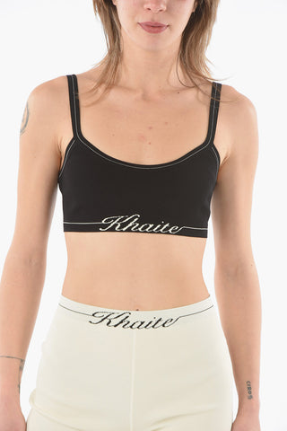 Logoed Band Crop Top