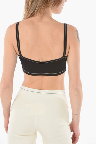 Logoed Band Crop Top