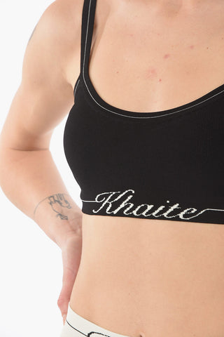 Logoed Band Crop Top