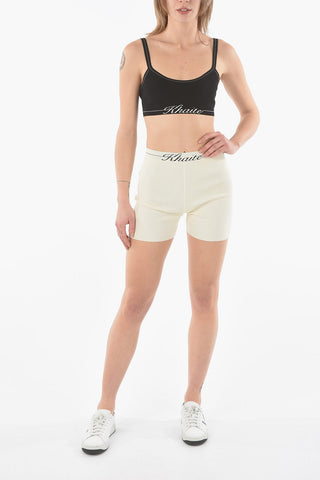 Logoed Band Crop Top