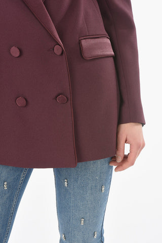 Double Breasted BIANCA Blazer with Covered Buttons