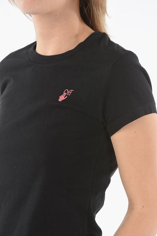 Short Sleeved Crewneck SI_ARROW FITTED Printed T-shirt