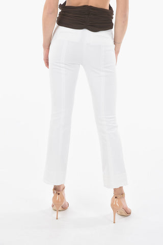 Pantaloni a 4 Tasche con Orlo Sfrangiato