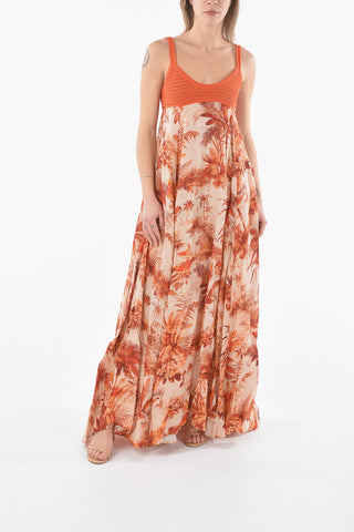 Patterned Flax HO'OKIPA Maxi Dress