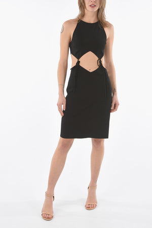 Mini-Kleid mit Cut-Out-Detail und Bändern
