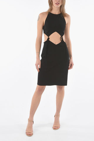 Mini-Kleid mit Cut-Out-Detail und Bändern