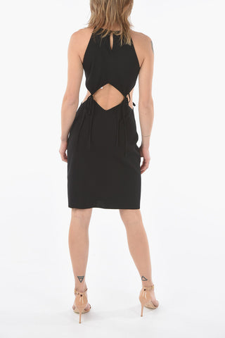 Mini-Kleid mit Cut-Out-Detail und Bändern