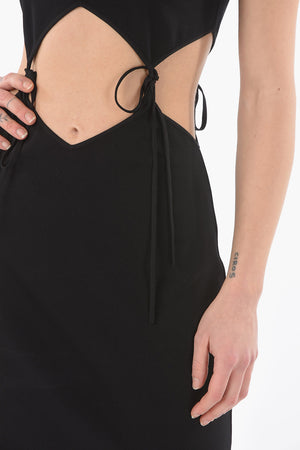 Mini-Kleid mit Cut-Out-Detail und Bändern