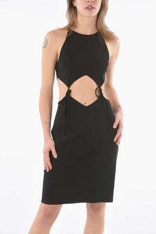 Mini-Kleid mit Cut-Out-Detail und Bändern