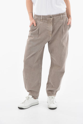 High Waist Single Pleat KAPPA Jeans