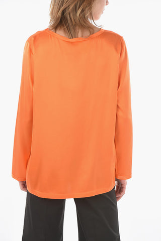 Long Sleeve Silk T-shirt