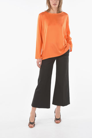 Long Sleeve Silk T-shirt