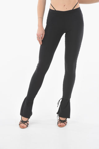 Boot Cut Bodycon Leggings with Split on the Ankle