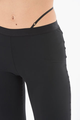 Boot Cut Bodycon Leggings with Split on the Ankle