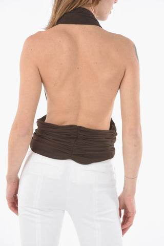 Pleated Top with Bow