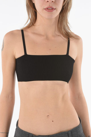 Maglia Cold-Shoulder con Top Interno Removibile