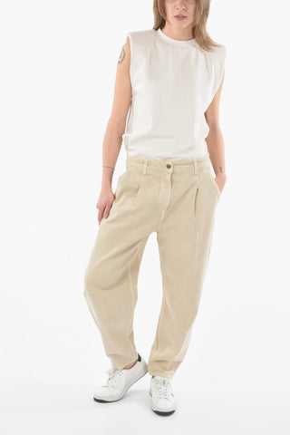 High Waist Single Pleat KAPPA Jeans