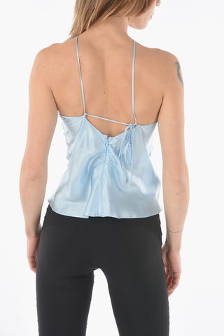 Halter Neck Satin Top