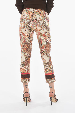 Cropped Pants SAMARCANDA with Paisley Print