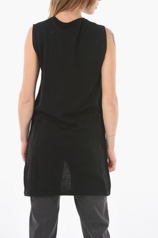 Maglia CALENDULA Senza Manica con Spacco Frontale