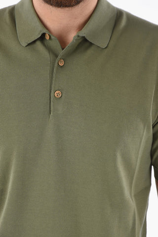 Cotton 3-Buttons Polo Shirt