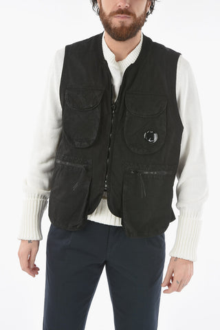 Solid Color Utility Vest