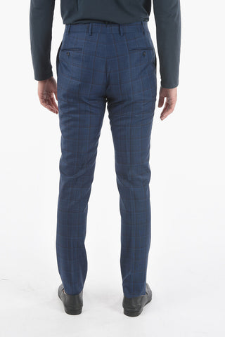 windowpane check virgin wool MANTUA notch lapel 2-button suit