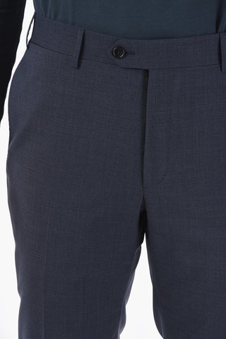 Micro houndstooth virgin wool MANTUA side vents 2-button suit