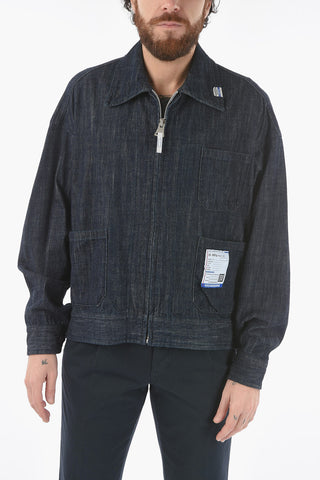 Denim Jacket with Zip Closure